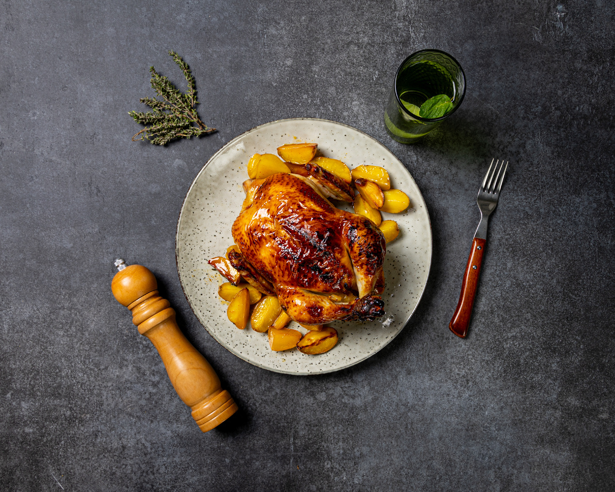 Цыплёнок-гриль с бэби-картофелем