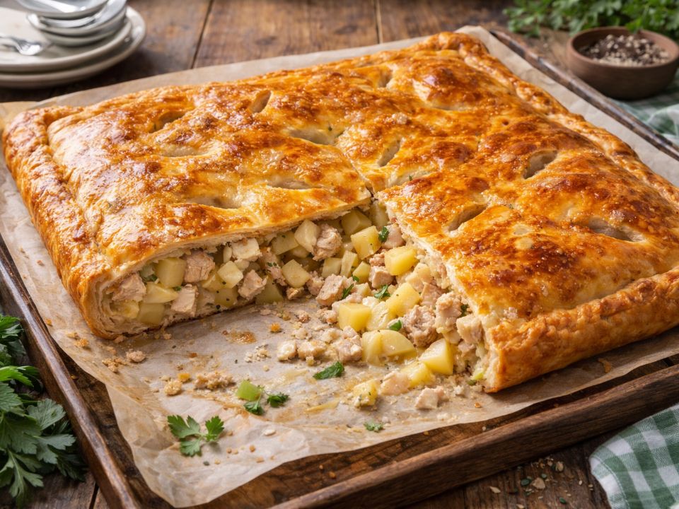 Ленивый курник: Быстрый и сытный пирог для современных хозяек