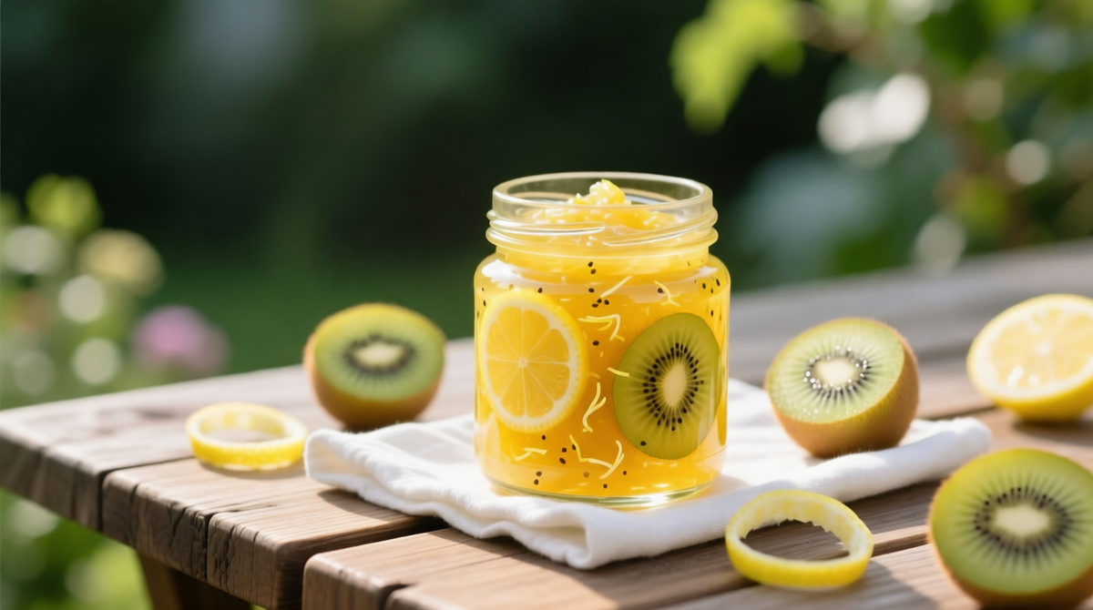 Варенье из киви с лимонным акцентом