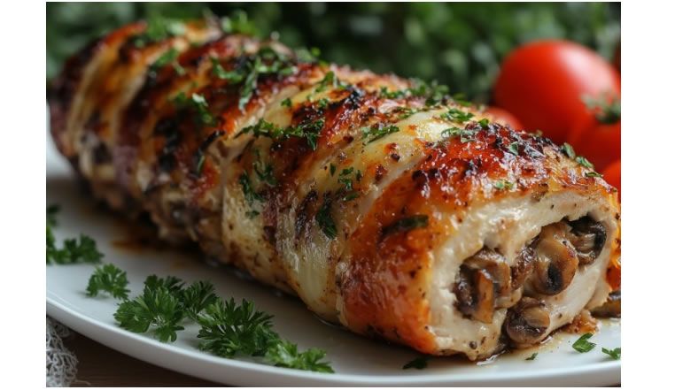 Вкусные куриные рулетики с грибами и сыром: просто и аппетитно