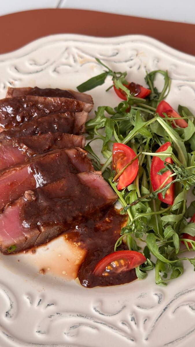 Готовим тунец с мисо-соусом