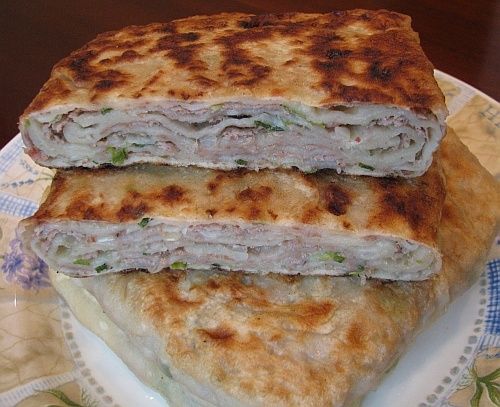 Ленивые пельмени: Китайские слоеные лепешки с мясом