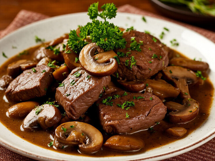 Невероятный ужин: Печень с грибами для изысканного стола