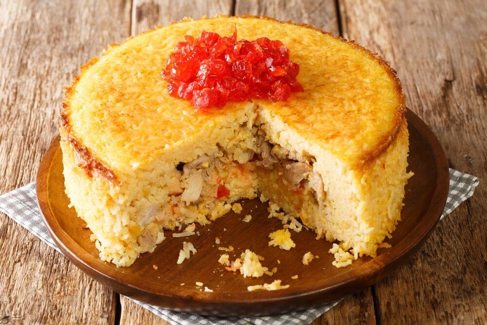 Восхитительная рисовая запеканка с курицей