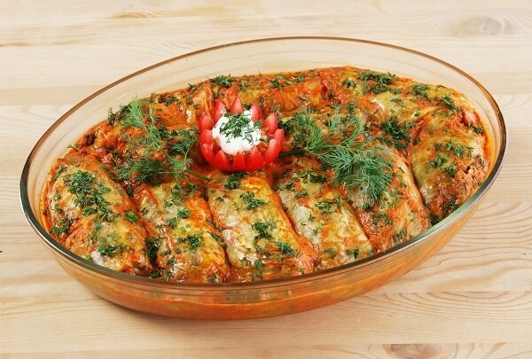 Сытные голубцы с грибами для постного стола