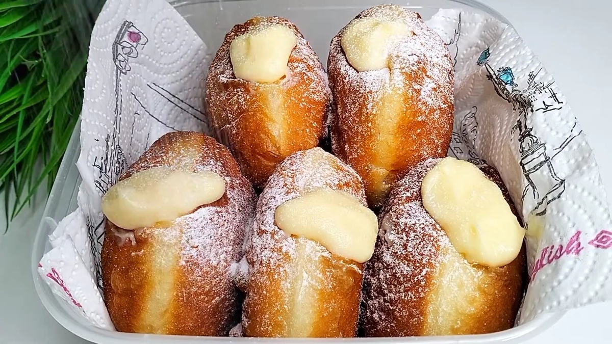 Очарование берлинеров с заварным кремом