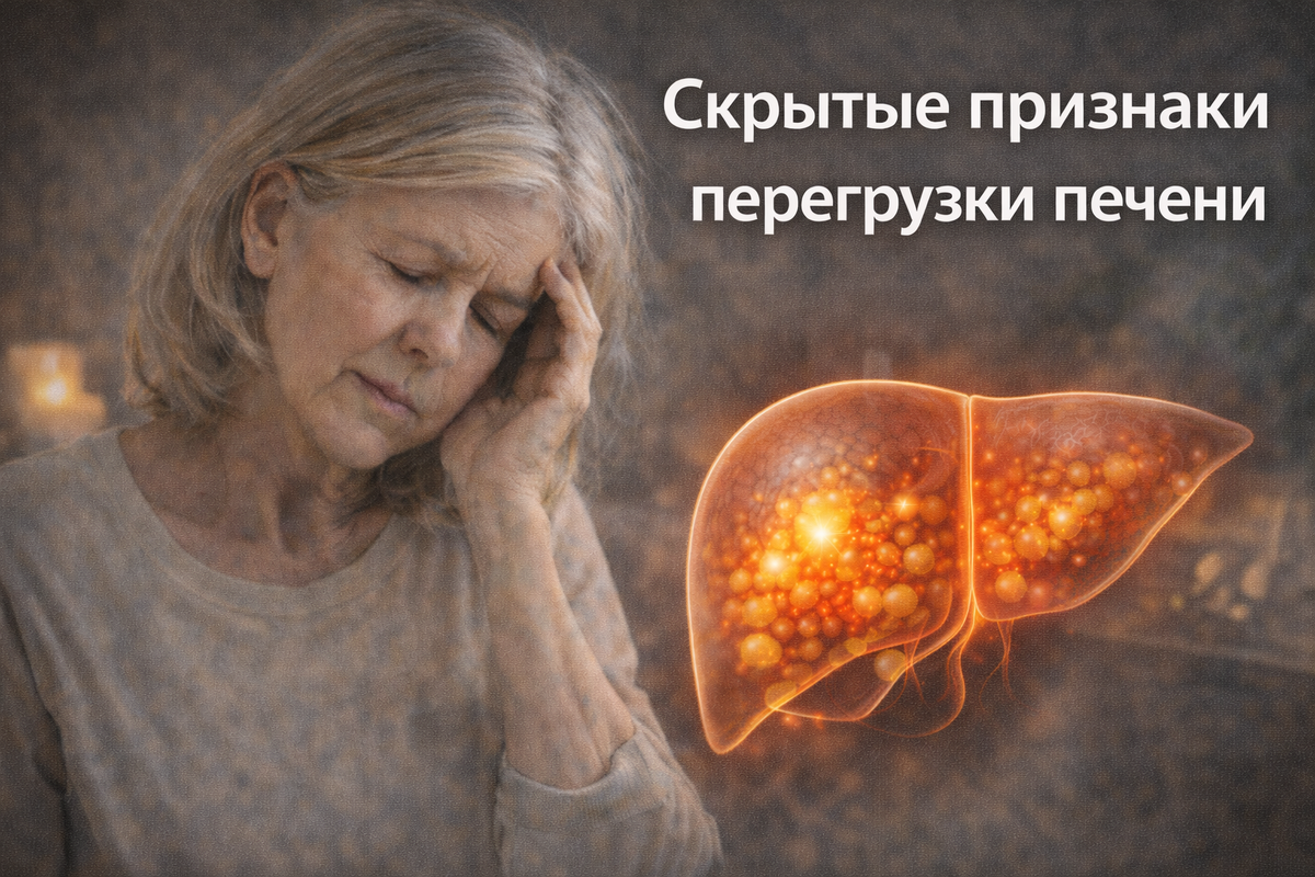 Скрытые сигналы перегрузки печени
