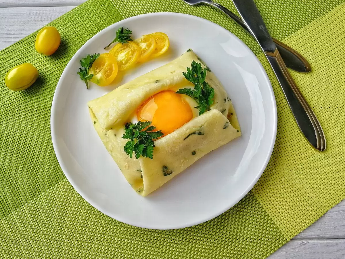 Кабачковые блинчики с вкусным сюрпризом