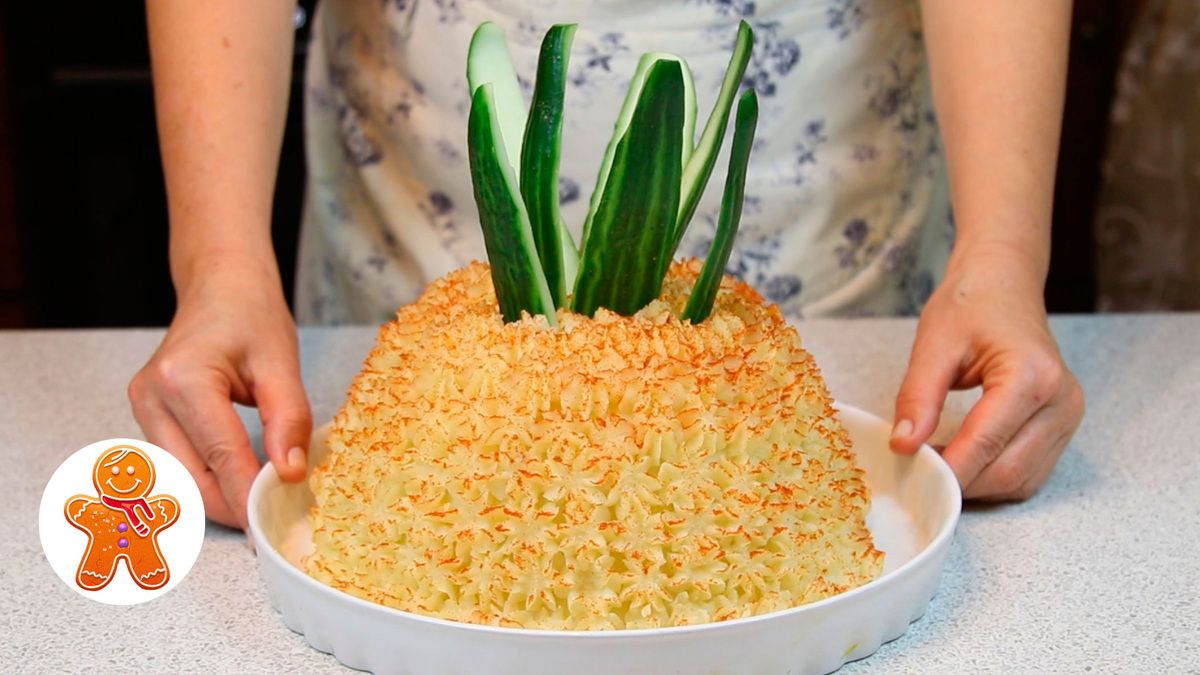 Праздничный шедевр: мясной торт «Ананас» для вашего стола